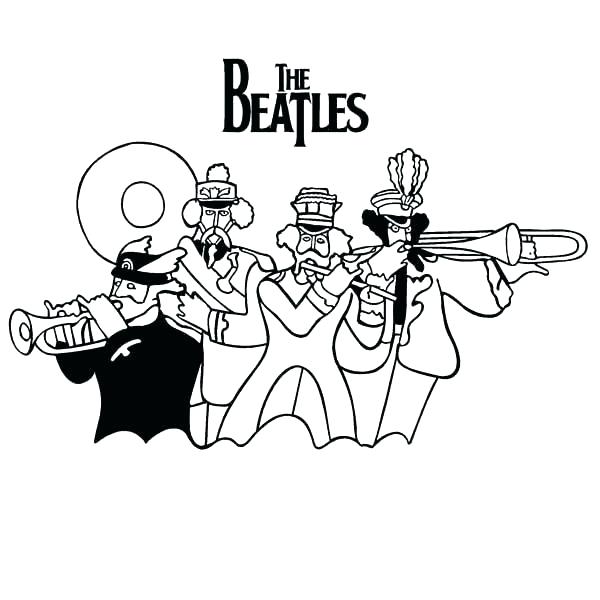 600x600 Beatles Yellow Submarine Coloring Pages Coloring Pages Submarine
