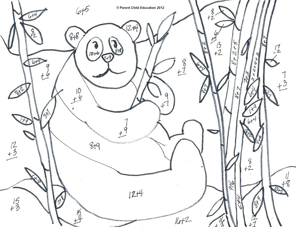 970x745 Addition Coloring Worksheet Addition Coloring Worksheets