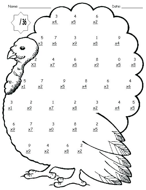 507x656 Coloring Math Sheets Subtraction Coloring Pages Subtraction