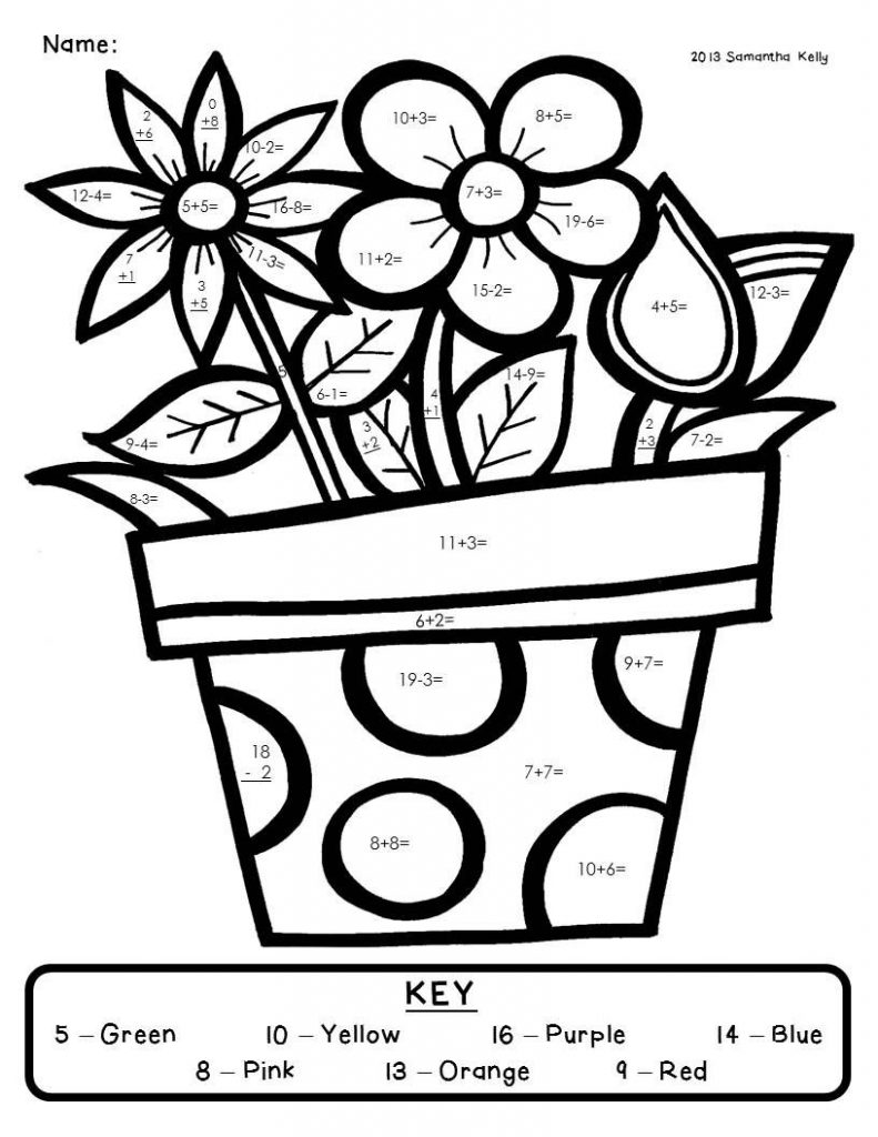 791x1024 Adding And Subtracting Coloring Pages