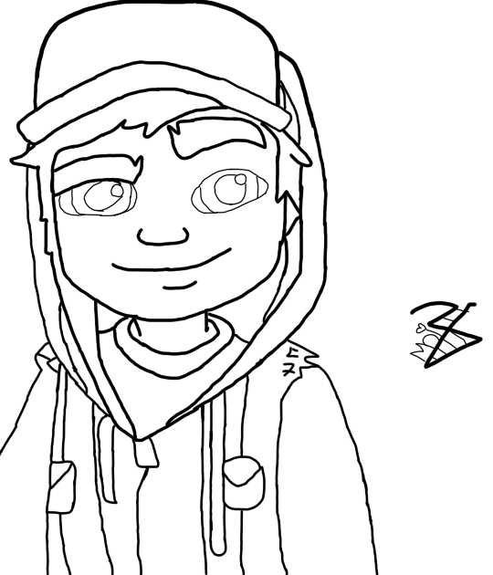 540x630 Subway Surfer Coloring Pages