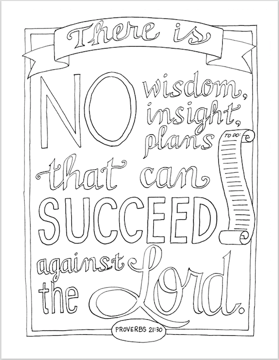 575x742 Plan For Success (Coloring Page)