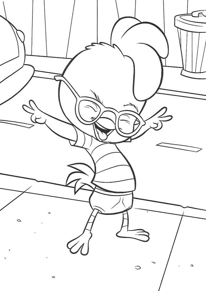 668x940 Chicken Little Pleased With The Success Coloring Pages Coloring