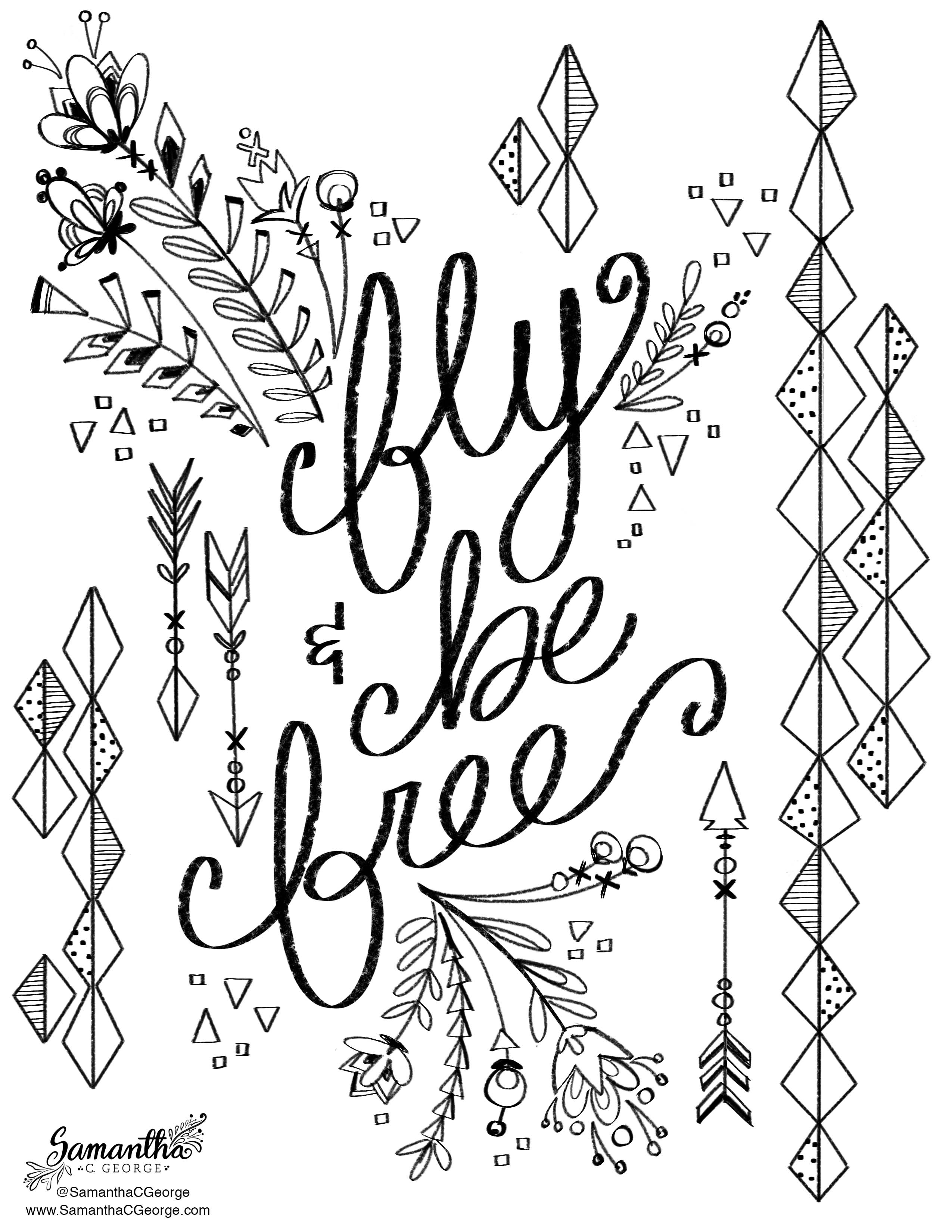2550x3300 Free Coloring Pages ) Samantha C George