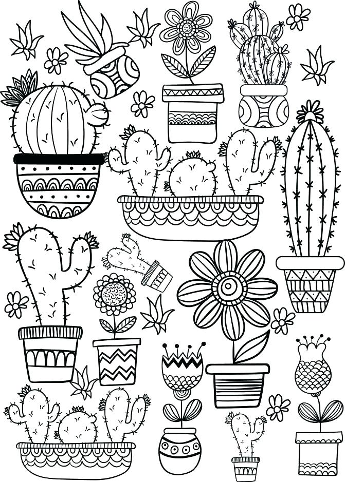 671x939 Cactus Coloring Pages Cactus Coloring Page Medium Size Of Coloring