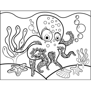 300x300 With Sucker Pads Coloring Page