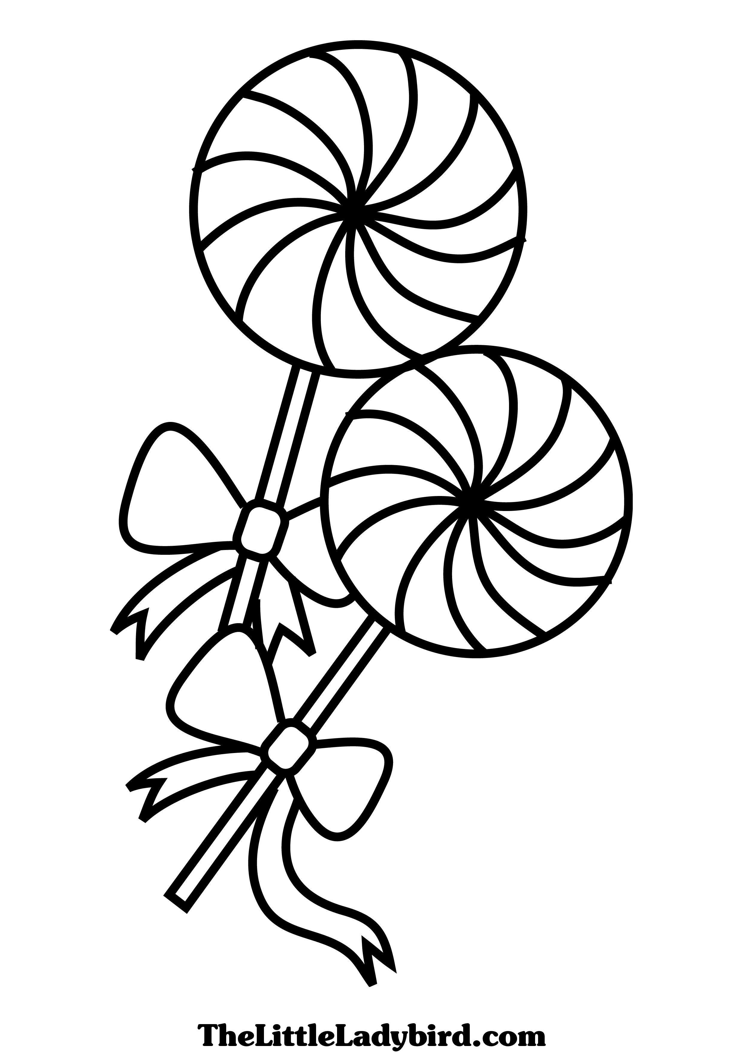2480x3508 Candy Lollypop 1 In Lollipop Coloring Page