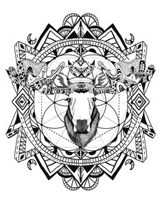 236x305 Moose Strength, Self Esteem, Maturity Animal Spirit Tangle Unique