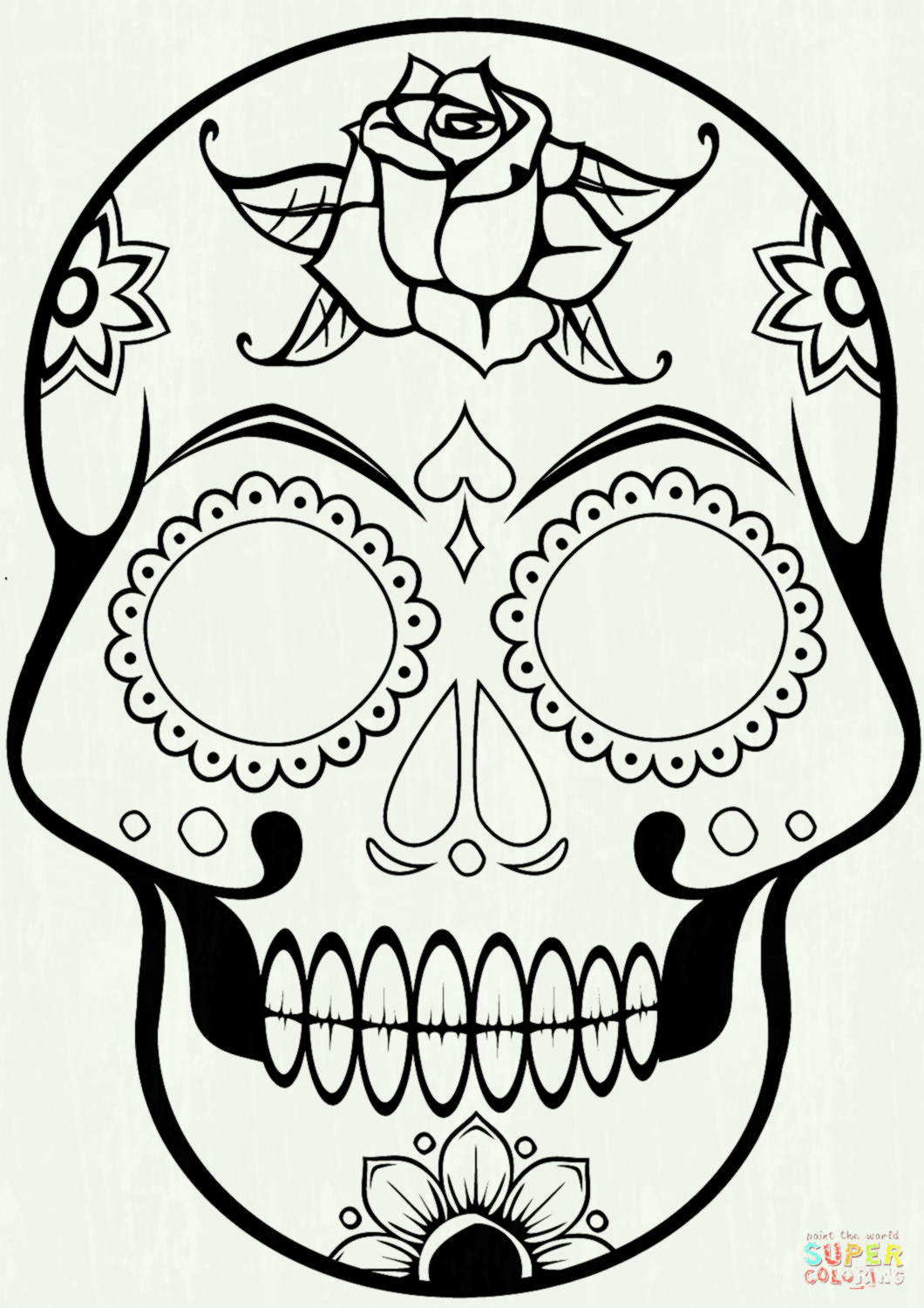 1060x1500 Superhero Coloring Pages Printable Andyshi Me Sugar Skull Page