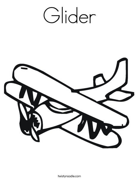 468x605 Glider Coloring Page