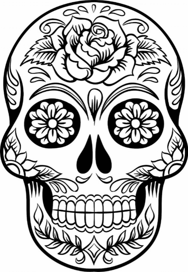 728x1054 Coloring Sugar Print Download Sugar Skull Coloring Pages To Have