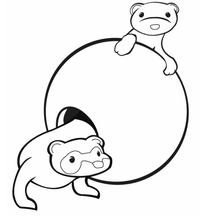 712x722 Critters Coloring Pages