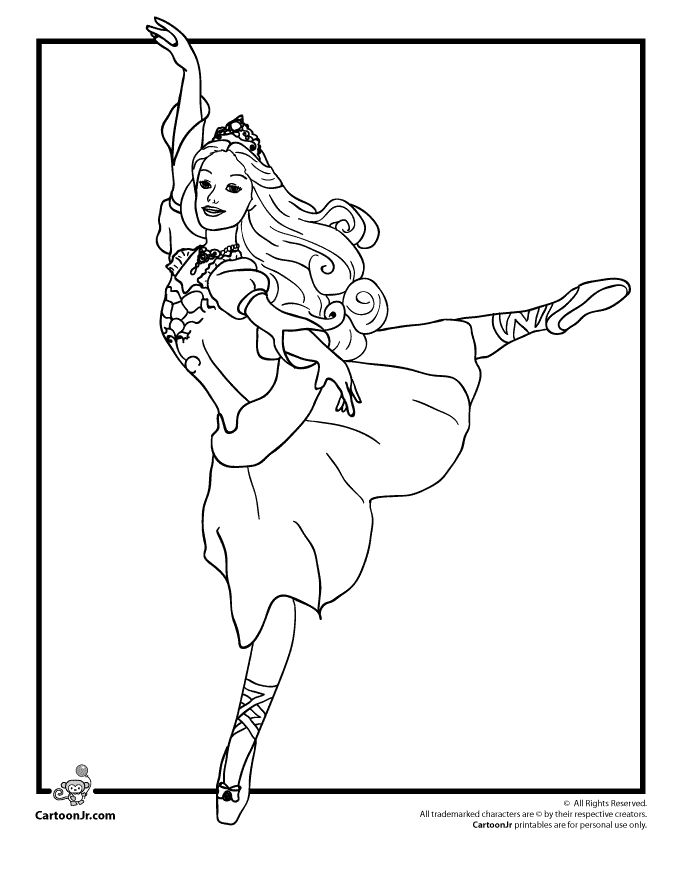 680x880 Ballerina Coloring Pages For Christmas