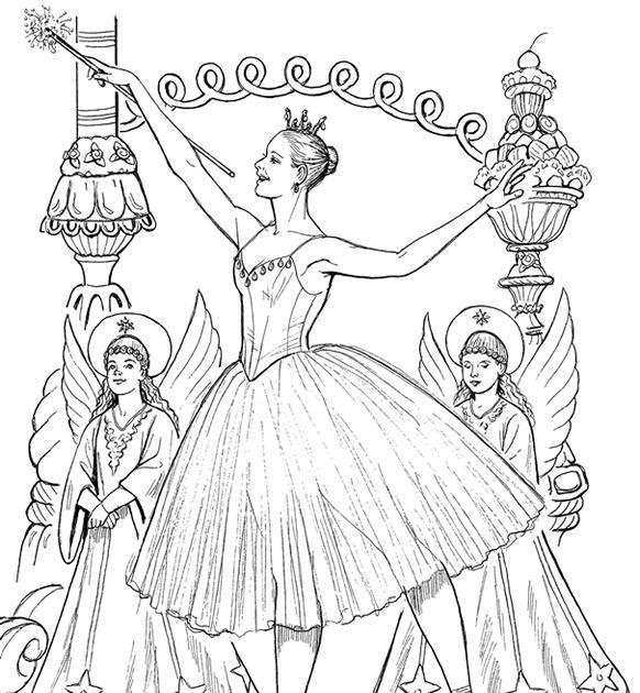 582x630 Sugar Plum Fairy Ballet Coloring Page News On Magazine