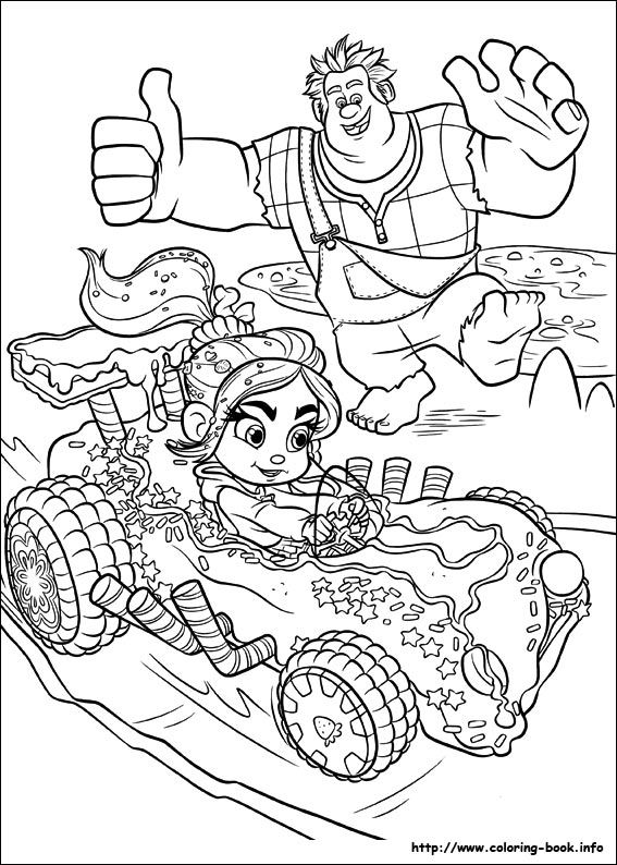 567x794 Ralph Teaches Vanellope How To Drive A Kart Wreck It Ralph