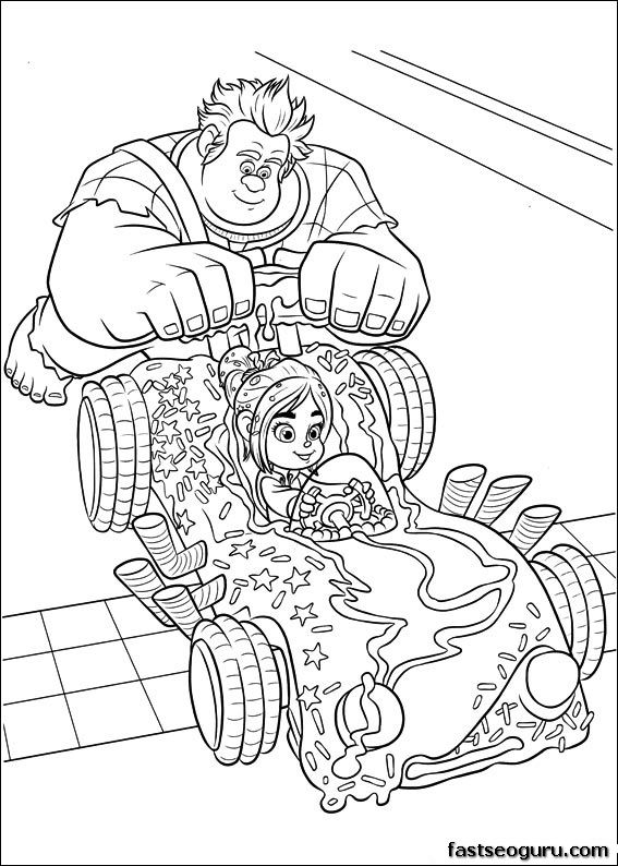 567x794 122 Best Coloring Pages Wreck It Ralph Images