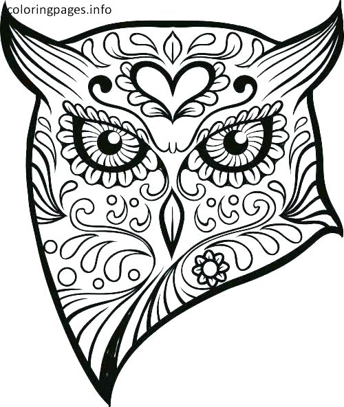 500x592 Sugar Skull Coloring Sugar Skull Coloring Page Epic Sugar Skulls