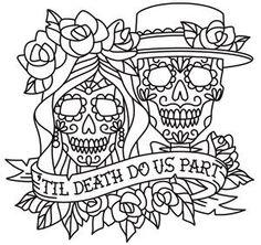236x222 Day Of The Dead Dia De Los Muertos Sugar Skull Coloring Page
