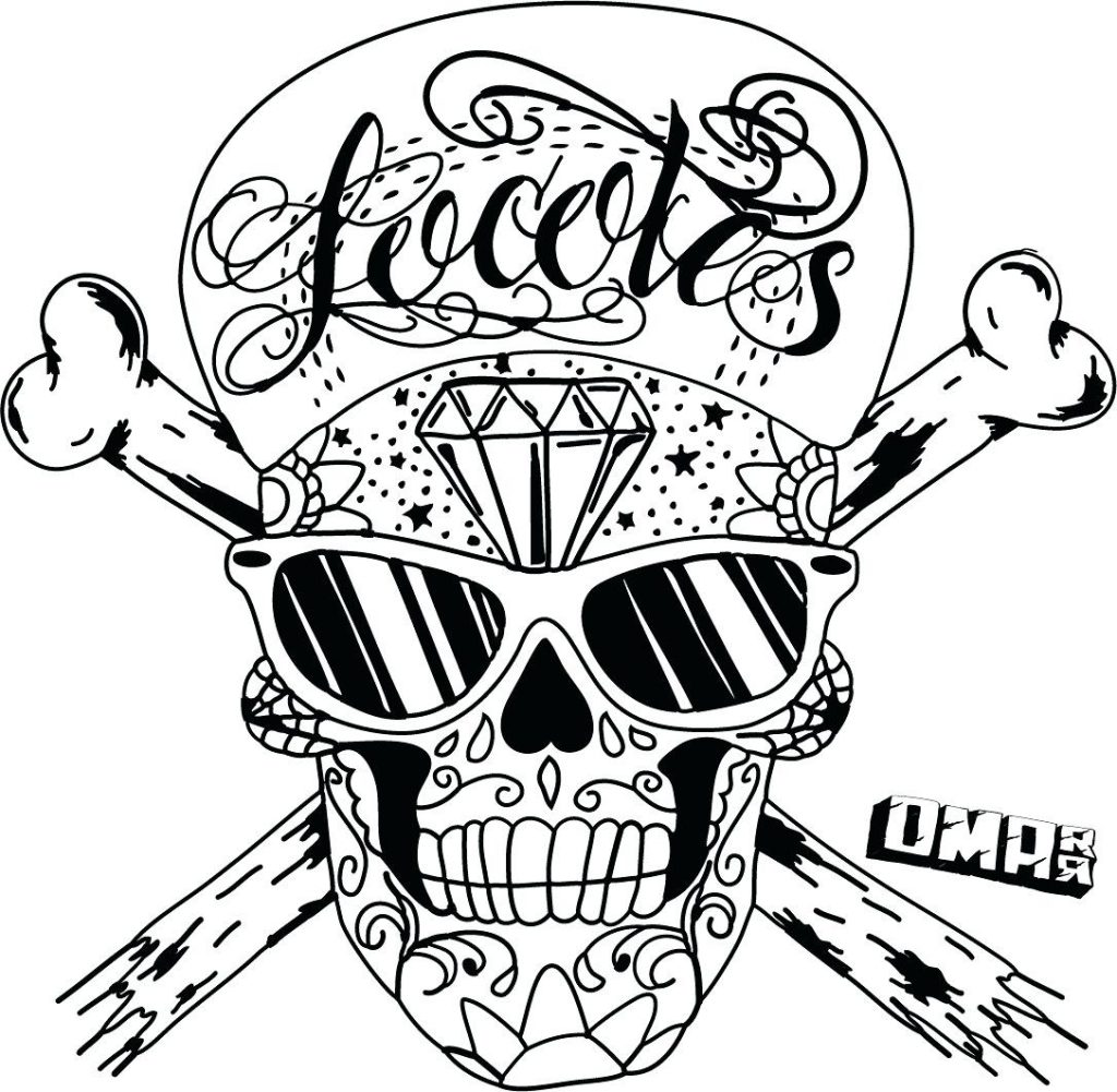 1024x1001 Coloring Pages ~ Sugar Skull Coloring Pages For Adults A Colouring