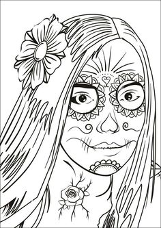 236x333 Sugar Skull Advanced Coloring 11 Sugar Skulls, Sugaring And Students