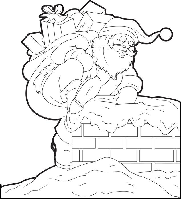 635x700 Santa Claus Suit Coloring Pages Free Printable Santa Claus