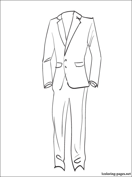 560x750 Suit Coloring Page Coloring Pages