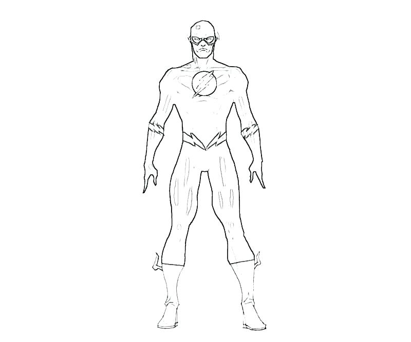 800x667 The Flash Coloring Page Flash Coloring Pages The Flash Suit