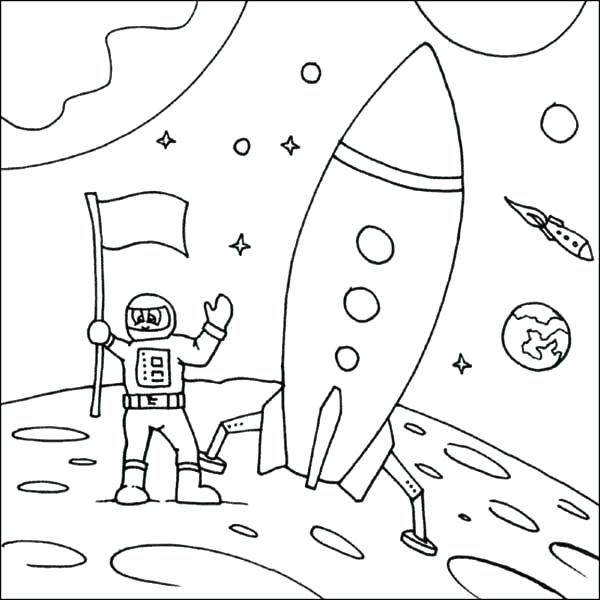 600x600 Astronaut Coloring Page Drawing For Kids Download A Kids Drawing