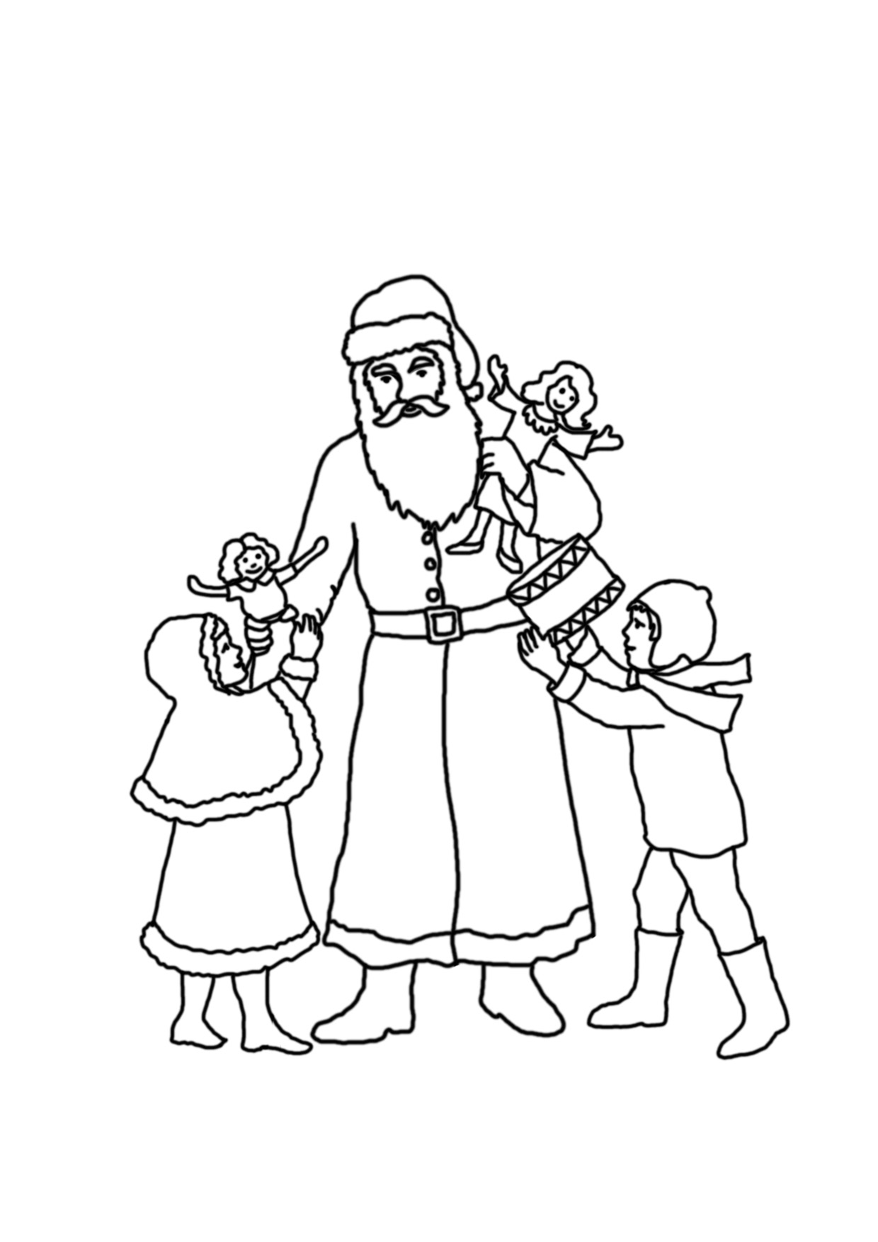1240x1754 Christmas Coloring Pages