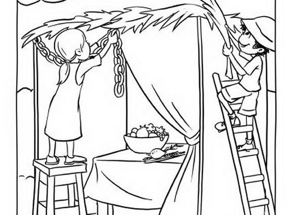 570x425 Free Sukkot Coloring Pages Sukkot Coloring Pages For Kids Family