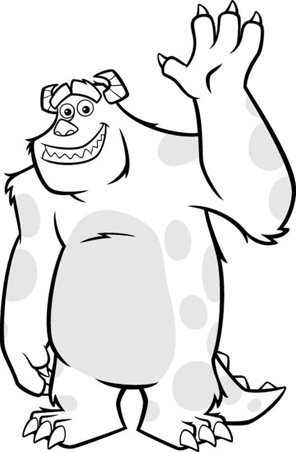 600x915 Monsters Inc Coloring Pages Best Coloring Pages For Kids Sulley