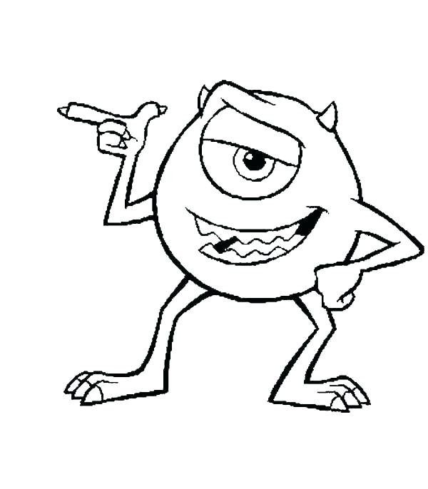 600x686 Monster Inc Coloring Pages Sully Coloring Sheet Top Rated Monsters