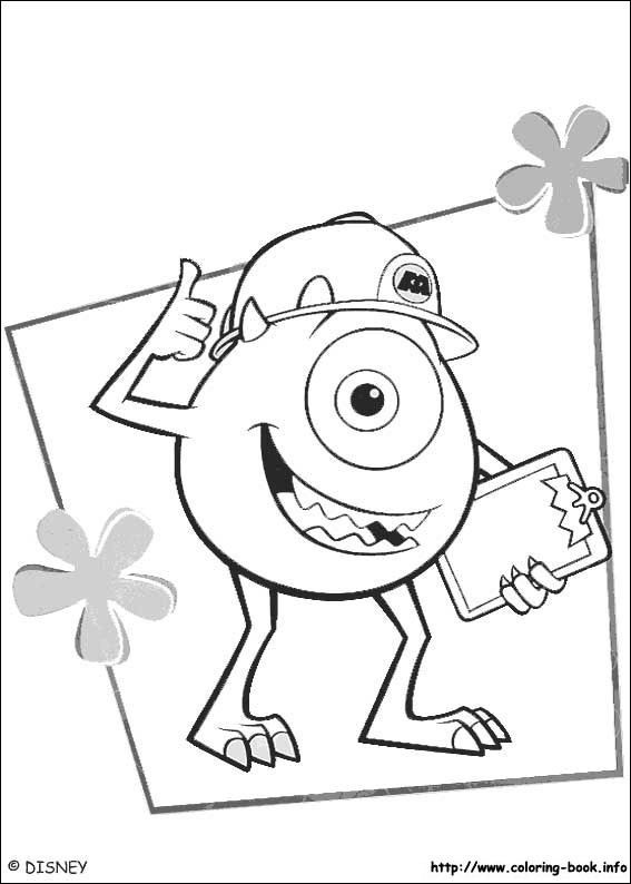 567x794 Monsters, Inc. Coloring Pages On Coloring