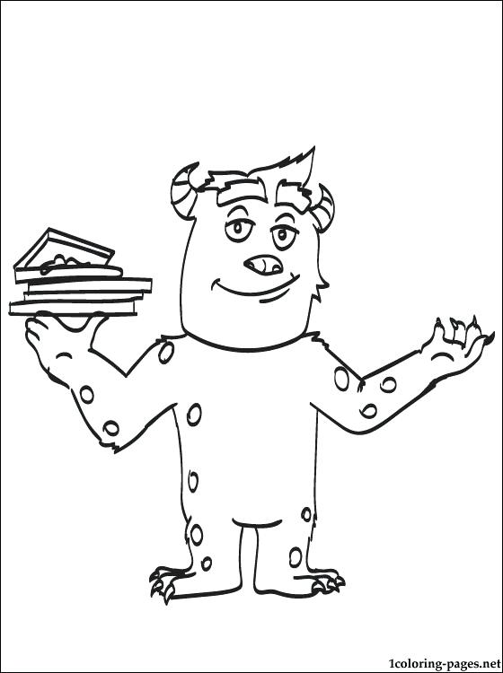 560x750 Sulley Coloring Pages P Coloring Page Boo And Sulley Coloring