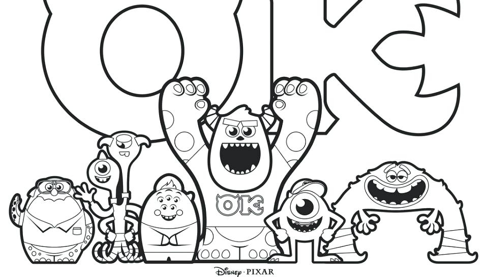960x544 Sully Monsters Inc Coloring Page S Monsters Inc Sulley Coloring