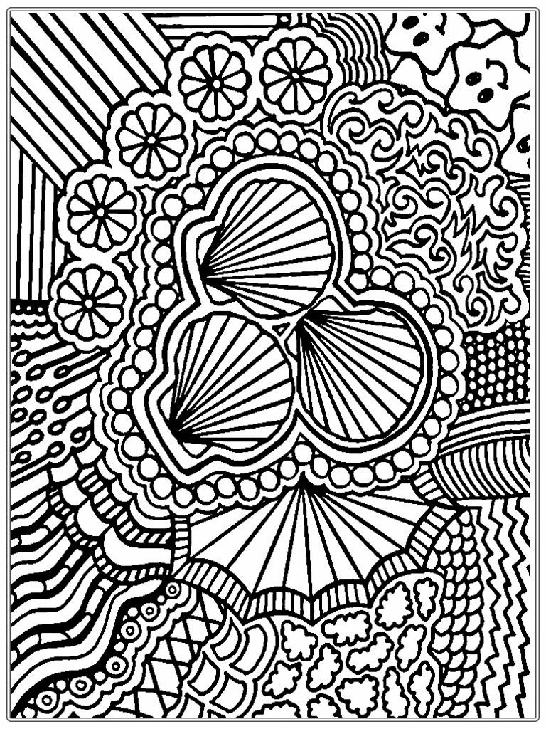 768x1024 Free Printable Adult Coloring Pagessummer