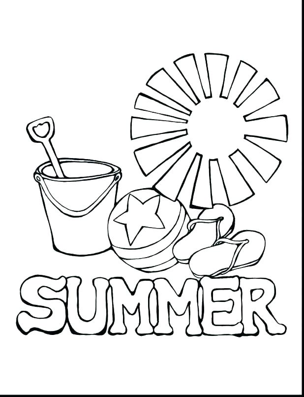 618x806 Summer Coloring Pages Printable