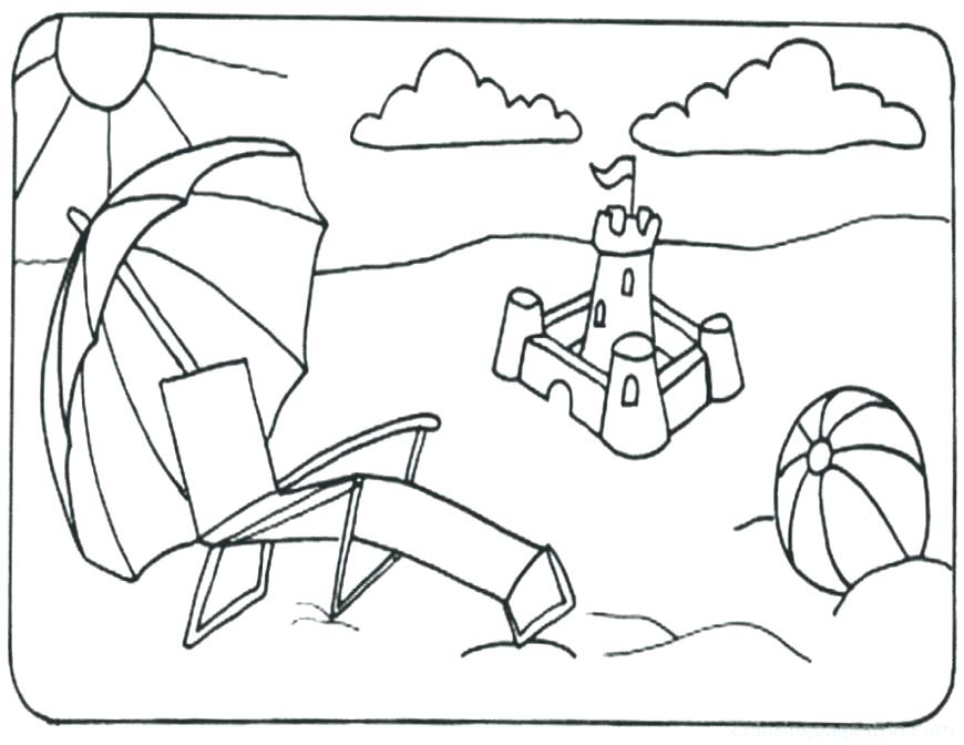 870x672 Beach Ball Coloring Page Beach Ball Coloring Page Beach Printable