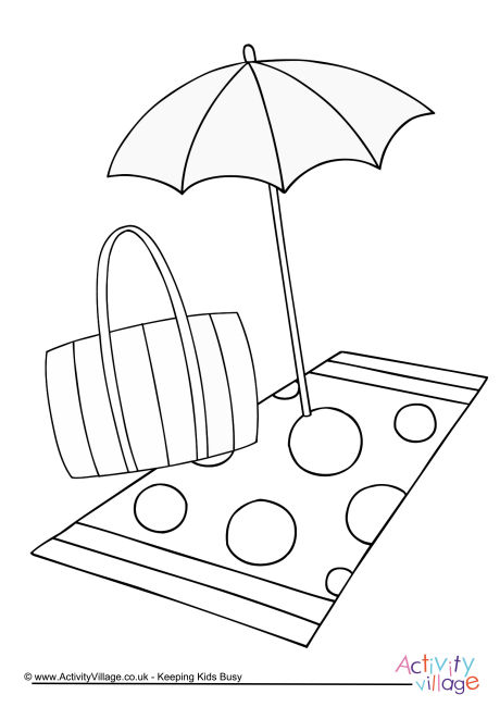 460x650 Summer Colouring Pages