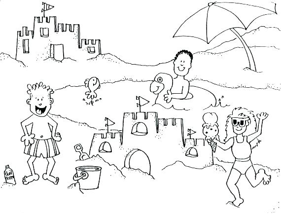 570x440 Beach Coloring Page Free Printable Beach Coloring Pages Beach