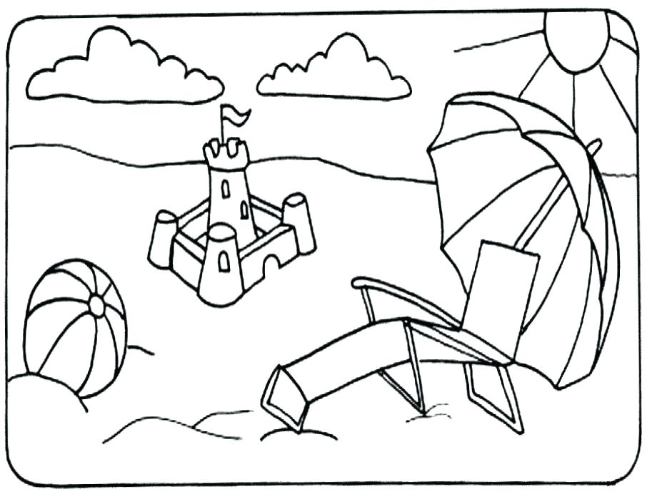 906x700 Coloring Sheets For Summer Beach Coloring Pages Printable Summer