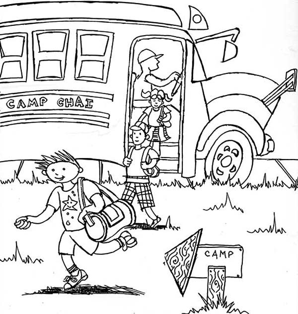 Summer Camp Coloring Pages