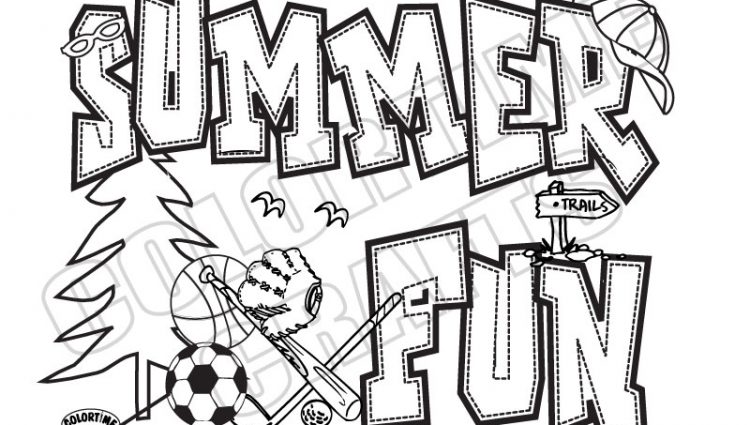 750x425 Summer Camp Coloring Pages