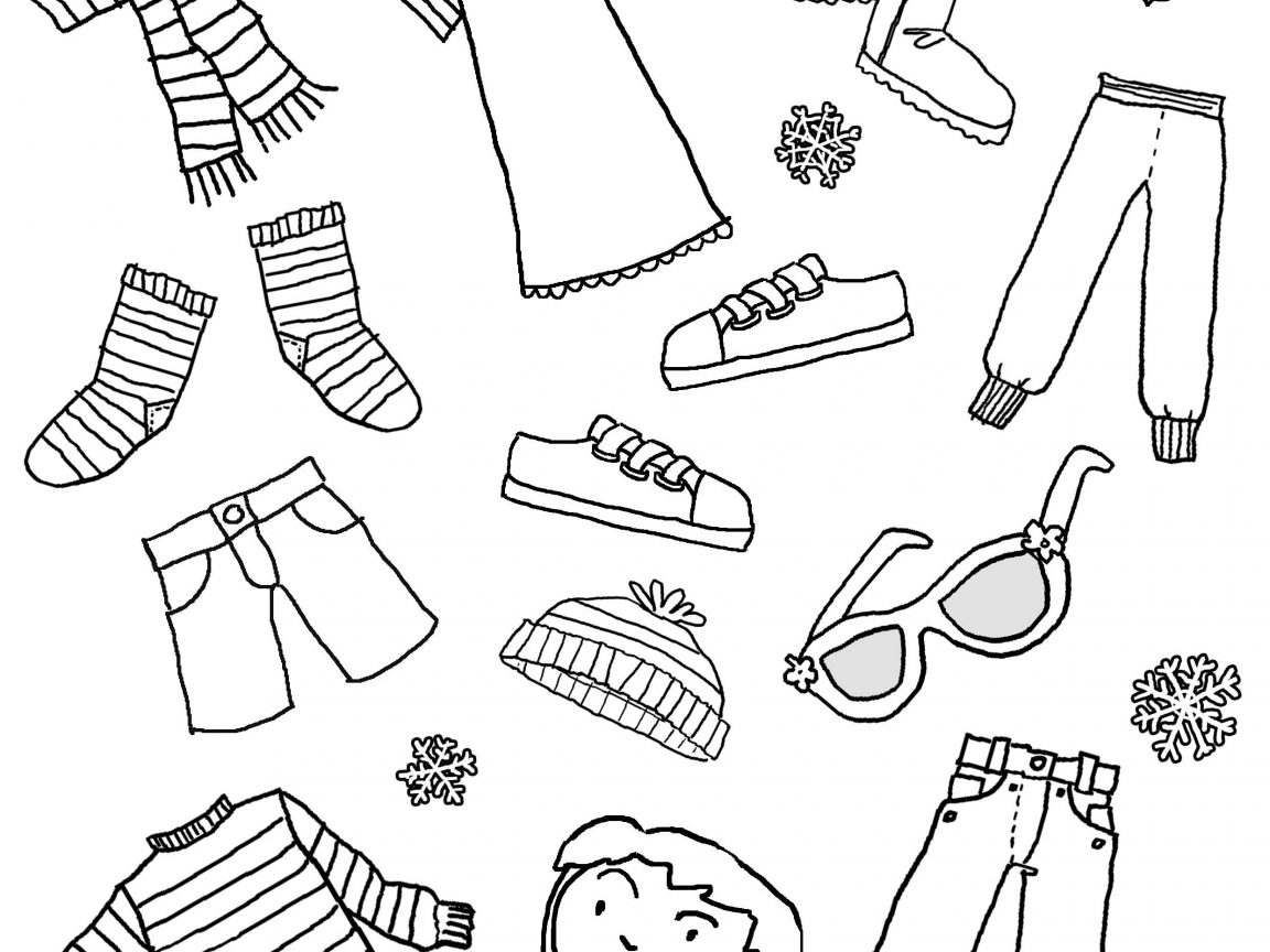 1152x864 Winter Gloves Clothes Coloring Photo Gallery Mitten Pages Free