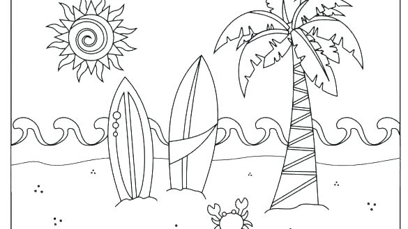 585x329 Summer Coloring Pages Printable Coloring Pages Summer Coloring