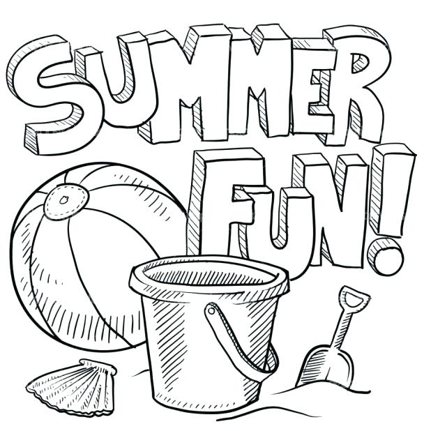 618x618 Coloring Pages Summer Summer Vacation Printable Coloring Pages