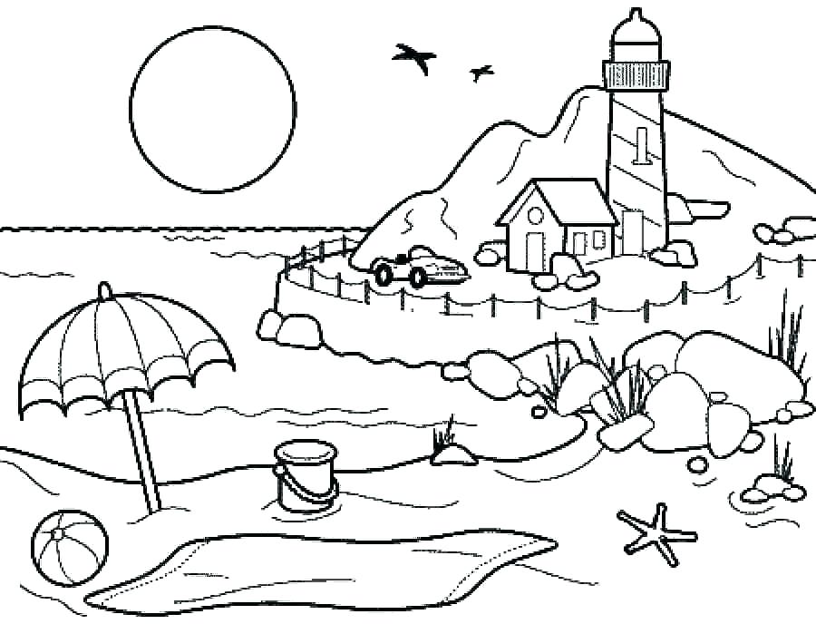 900x688 Summer Coloring Sheets For Preschoolers Free Summer Coloring Pages