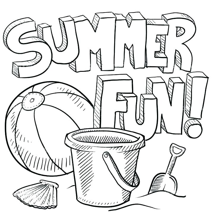728x728 Beach Scene Coloring Page Summer Coloring Pages For Kindergarten