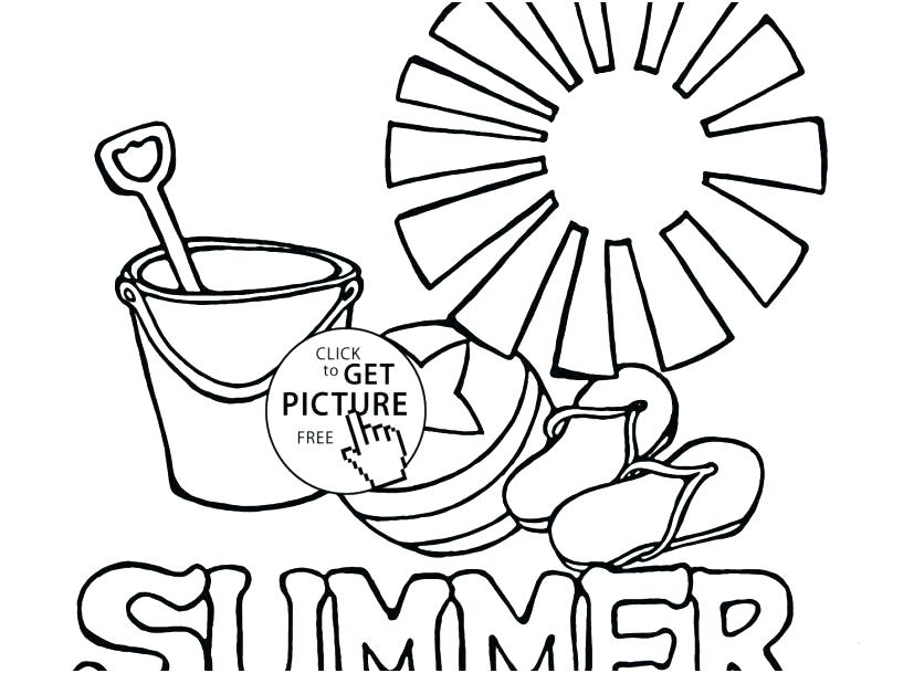 827x609 Free Printable Summer Coloring Sheets Summer Colouring Pages Free