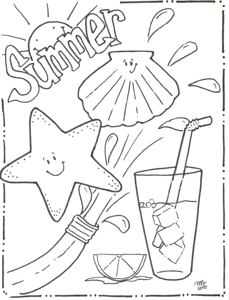 736x962 Coloring Pages Preschool Summer Preschool Summer Coloring Pages